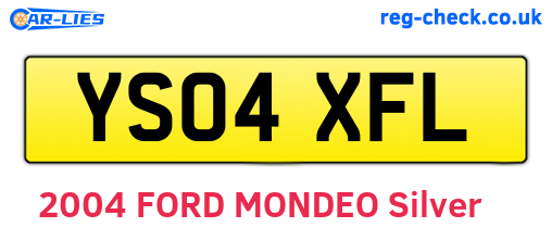 YS04XFL are the vehicle registration plates.