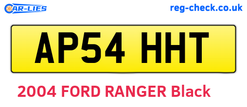 AP54HHT are the vehicle registration plates.
