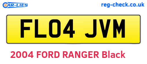 FL04JVM are the vehicle registration plates.