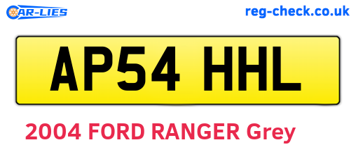 AP54HHL are the vehicle registration plates.
