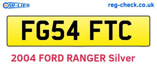 FG54FTC are the vehicle registration plates.