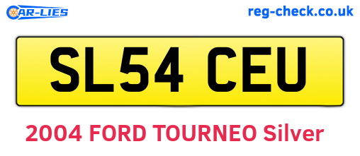 SL54CEU are the vehicle registration plates.