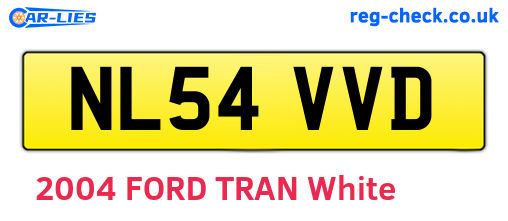 NL54VVD are the vehicle registration plates.