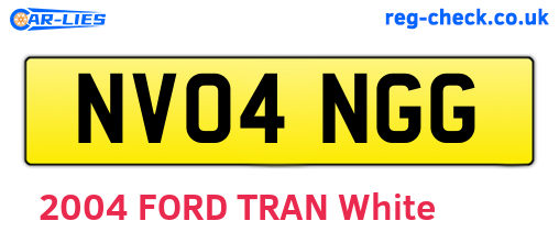 NV04NGG are the vehicle registration plates.