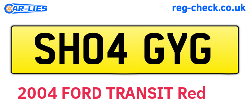 SH04GYG are the vehicle registration plates.