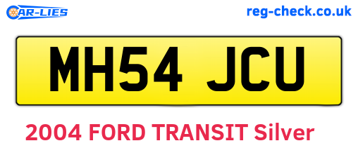 MH54JCU are the vehicle registration plates.