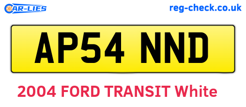 AP54NND are the vehicle registration plates.