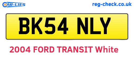 BK54NLY are the vehicle registration plates.