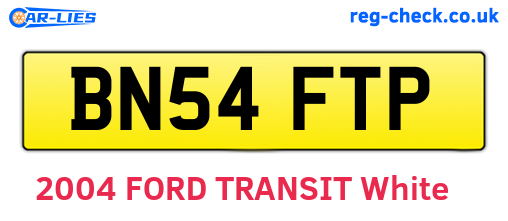 BN54FTP are the vehicle registration plates.