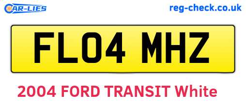 FL04MHZ are the vehicle registration plates.