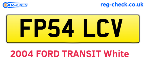 FP54LCV are the vehicle registration plates.
