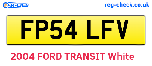 FP54LFV are the vehicle registration plates.