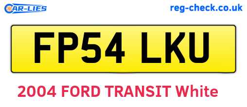 FP54LKU are the vehicle registration plates.