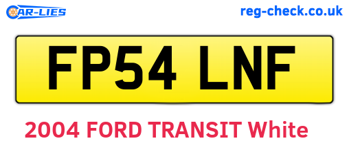 FP54LNF are the vehicle registration plates.