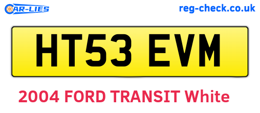 HT53EVM are the vehicle registration plates.