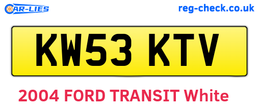 KW53KTV are the vehicle registration plates.