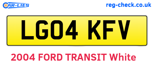 LG04KFV are the vehicle registration plates.