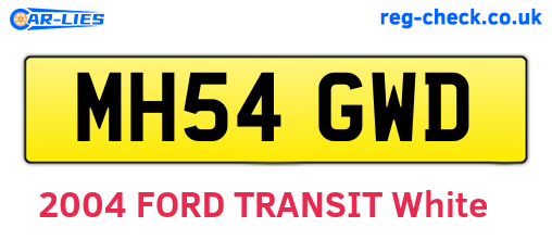 MH54GWD are the vehicle registration plates.