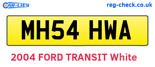 MH54HWA are the vehicle registration plates.