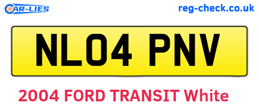 NL04PNV are the vehicle registration plates.