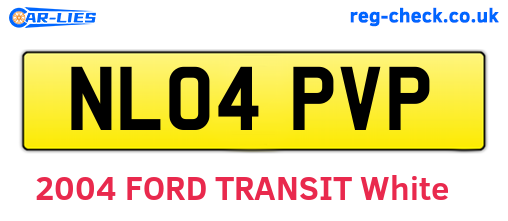NL04PVP are the vehicle registration plates.