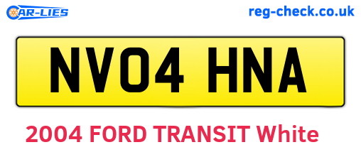 NV04HNA are the vehicle registration plates.
