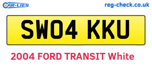 SW04KKU are the vehicle registration plates.