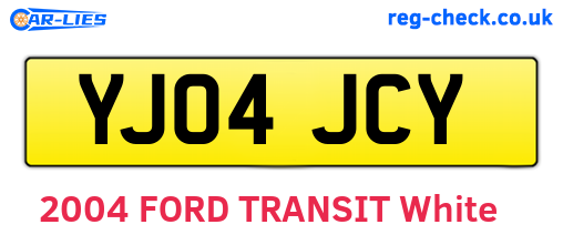 YJ04JCY are the vehicle registration plates.