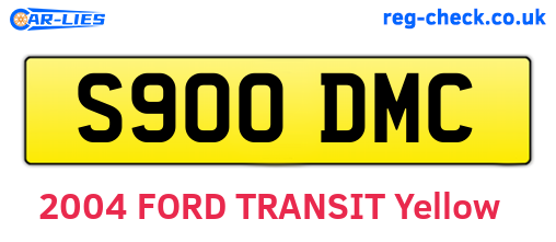 S900DMC are the vehicle registration plates.