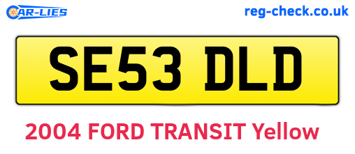 SE53DLD are the vehicle registration plates.