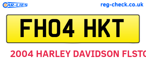 FH04HKT are the vehicle registration plates.