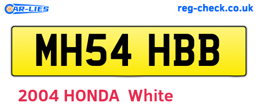 MH54HBB are the vehicle registration plates.