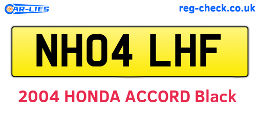 NH04LHF are the vehicle registration plates.