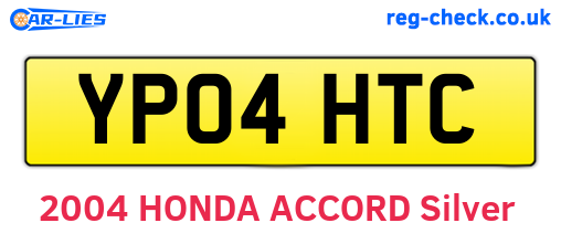 YP04HTC are the vehicle registration plates.