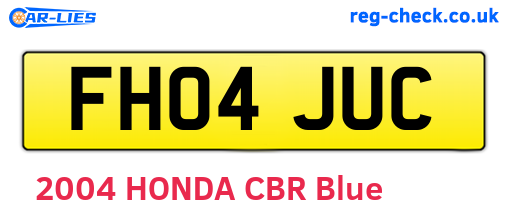 FH04JUC are the vehicle registration plates.