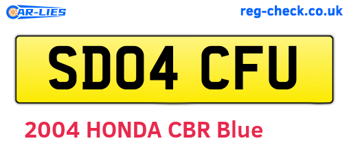 SD04CFU are the vehicle registration plates.