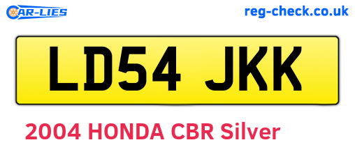 LD54JKK are the vehicle registration plates.