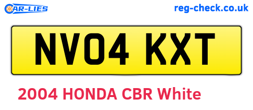 NV04KXT are the vehicle registration plates.