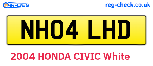 NH04LHD are the vehicle registration plates.