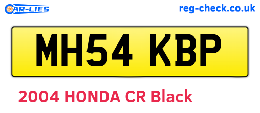 MH54KBP are the vehicle registration plates.