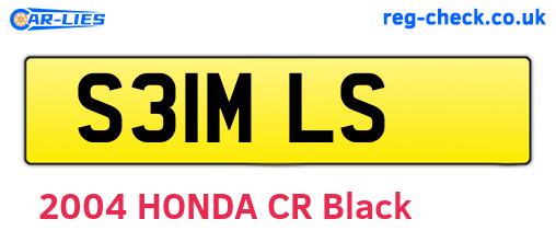 S31MLS are the vehicle registration plates.
