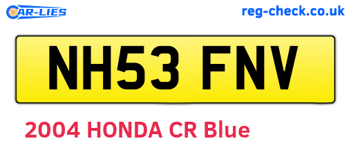 NH53FNV are the vehicle registration plates.