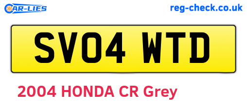 SV04WTD are the vehicle registration plates.