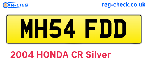 MH54FDD are the vehicle registration plates.