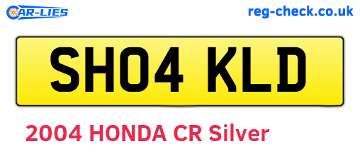 SH04KLD are the vehicle registration plates.