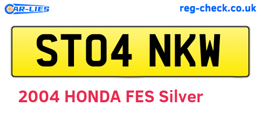 ST04NKW are the vehicle registration plates.