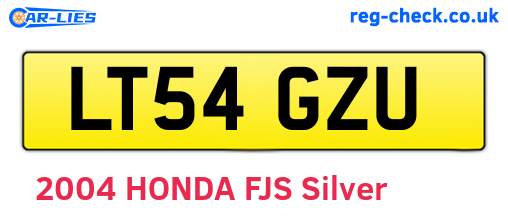 LT54GZU are the vehicle registration plates.