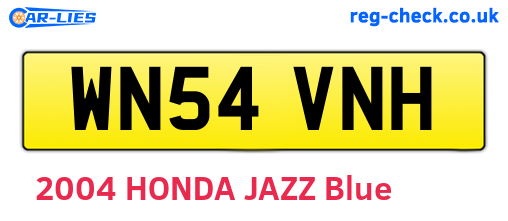 WN54VNH are the vehicle registration plates.
