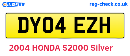DY04EZH are the vehicle registration plates.
