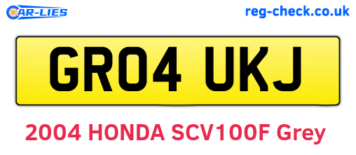 GR04UKJ are the vehicle registration plates.